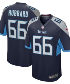 Chris Hubbard Tennessee Titans  Team Game Jersey   Navy