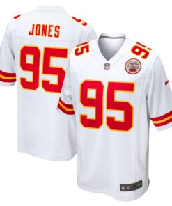 Chris Jones Kansas City Chiefs   Game Jersey  White