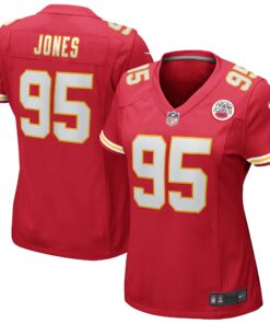 Chris Jones Kansas City Chiefs  Women_s Game Jersey  Red