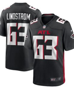 Chris Lindstrom Atlanta Falcons  Team Game Jersey   Black
