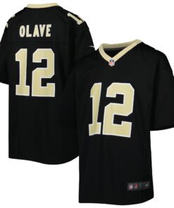 Chris Olave New Orleans Saints  Youth Game Jersey  Black