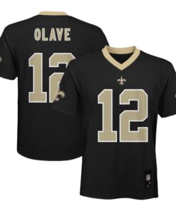 Chris Olave New Orleans Saints Youth Replica Player Jersey  Black
