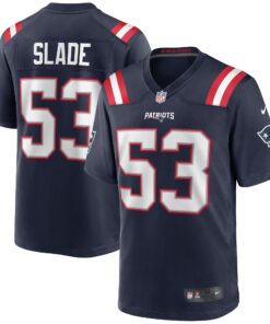 Chris Slade New England Patriots  Game Retired Player Jersey  Navy