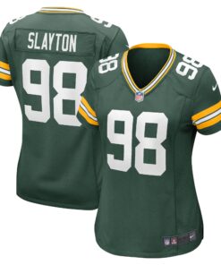 Chris Slayton Green Bay Packers  Women_s Game Player Jersey  Green