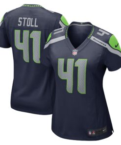 Chris Stoll Seattle Seahawks  Women_s  Game Jersey  College Navy