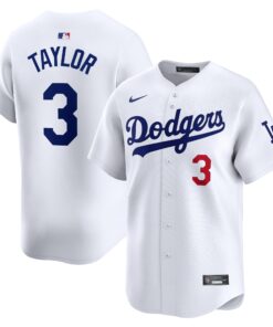 Chris Taylor Los Angeles DodgersHome Limited Player Jersey  White