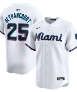 Christian Bethancourt Miami MarlinsHome Limited Player Jersey  White