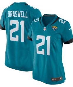 Christian Braswell Jacksonville Jaguars  Women_s Team Game Jersey   Teal