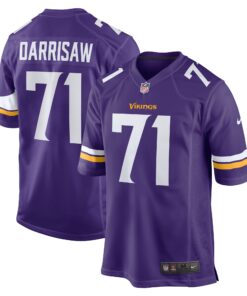 Christian Darrisaw Minnesota Vikings  Game Jersey  Purple