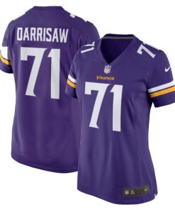 Christian Darrisaw Minnesota Vikings  Women_s Game Jersey  Purple