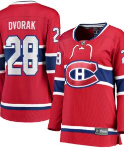 Christian Dvorak Montreal Canadiens Fanatics Women_s Home Breakaway Player Jersey  Red