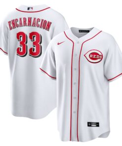 Christian EncarnacionStrand Cincinnati RedsHome Replica Jersey  White
