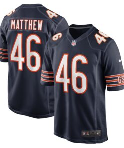 Christian Matthew Chicago Bears   Game Jersey   Navy