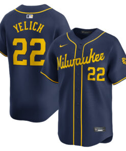 Christian Yelich Milwaukee BrewersAlternate Limited Player Jerseynbspâ€“ Navy