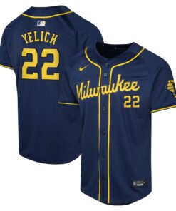 Christian Yelich Milwaukee BrewersYouth Alternate Limited Player Jerseynbspâ€“ Navy