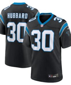 Chuba Hubbard Carolina Panthers  Team Game Jersey  Black