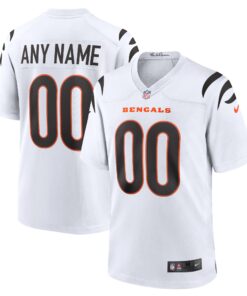 Cincinnati Bengals  Game Custom Jersey  White