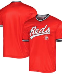 Cincinnati Reds Stitches Cooperstown Collection Team Jersey  Red