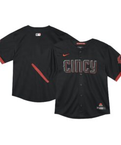  Cincinnati RedsToddler City Connect Limited Jersey  Black