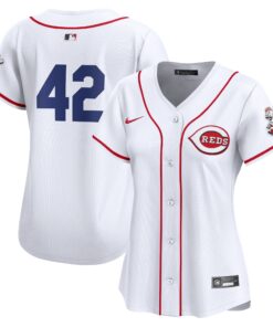  Cincinnati RedsWomen_s 2024 Jackie Robinson Day Home Limited Jerseynbspâ€“ White