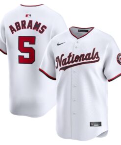 CJ Abrams Washington NationalsYouth Home Limited Player Jersey  White