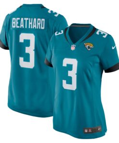 C.J. Beathard Jacksonville Jaguars  Women_s Game Jersey  Teal