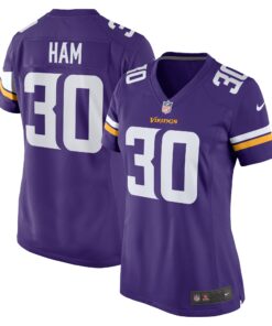 C.J. Ham Minnesota Vikings  Women_s Game Jersey  Purple