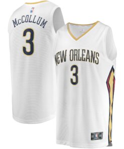 C.J. McCollum New Orleans Pelicans Fanatics Fast Break Replica Jersey - Association Edition - White