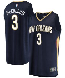 C.J. McCollum New Orleans Pelicans Fanatics Fast Break Replica Jersey - Icon Edition - Navy