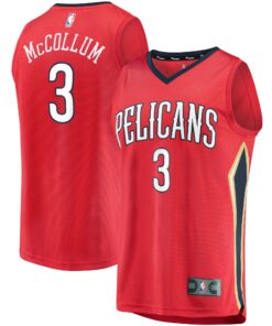 C.J. McCollum New Orleans Pelicans Fanatics Youth Fast Break Replica Player Jersey Red - Statement Edition