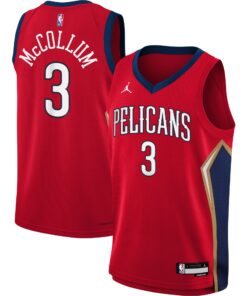 C.J. McCollum New Orleans Pelicans Jordan Brand Youth Swingman Jersey - Statement Edition - Red