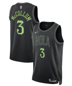CJ McCollum New Orleans Pelicans Unisex 202324 Swingman Jersey - Black - City Edition