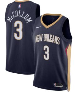 C.J. McCollum New Orleans Pelicans Unisex Swingman Jersey - Icon Edition - Navy