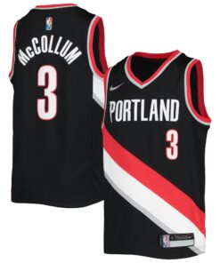 C.J. McCollum Portland Trail Blazers Youth 202122 Diamond Swingman Jersey - Icon Edition - Black