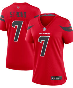 C.J. Stroud Houston Texans  Women_s Alternate Game Jersey  Red