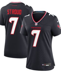C.J. Stroud Houston Texans  Women_s Game Jersey  Navy 1