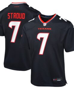C.J. Stroud Houston Texans  Youth Game Jersey  Navy 1