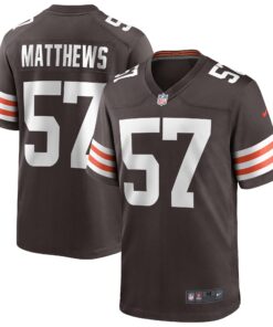 Clay Matthews Cleveland Browns  Game Retired Player Jersey  Brown