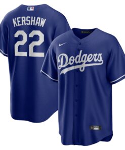 Clayton Kershaw Los Angeles DodgersAlternate Replica Player Name Jersey  Royal