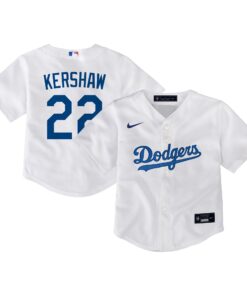 Clayton Kershaw Los Angeles DodgersToddler Home Game Jersey  White