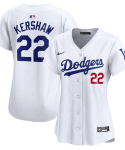 Clayton Kershaw Los Angeles DodgersWomen_s Home Limited Player Jersey  White