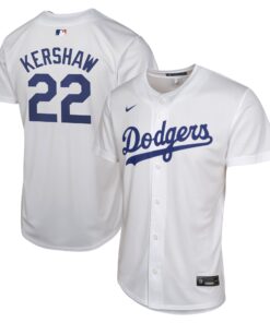 Clayton Kershaw Los Angeles DodgersYouth Home Player Game Jersey  White
