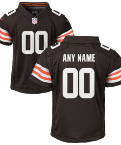  Cleveland Browns Youth Custom Game Jersey  Brown