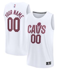 Cleveland Cavaliers Fanatics Fast Break Custom Replica Jersey - Association Edition - White