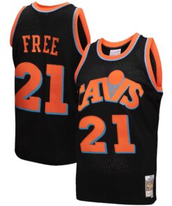 Cleveland Cavaliers Mitchell &amp Ness 1984-85 Hardwood Classics World B. Free Reload 3.0 Swingman Jersey - Black