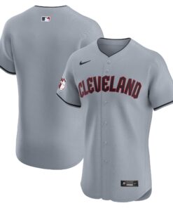 Cleveland GuardiansAlternate Vapor Premier Elite Patch Jersey  Gray