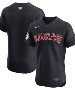 Cleveland GuardiansAlternate Vapor Premier Elite Patch Jersey  Navy