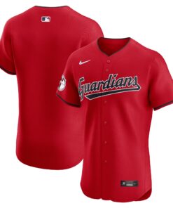 Cleveland GuardiansAlternate Vapor Premier Elite Patch Jersey  Red