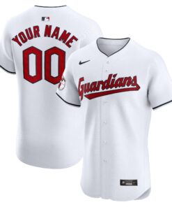 Cleveland GuardiansHome Elite Custom Jersey  White