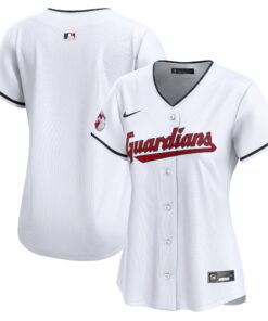 Cleveland GuardiansWomen_s Home Limited Jersey  White
